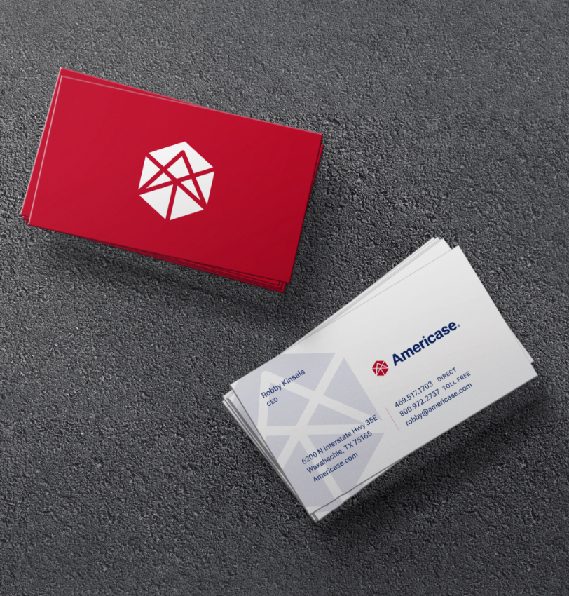 Photo of Americase Business Cards.