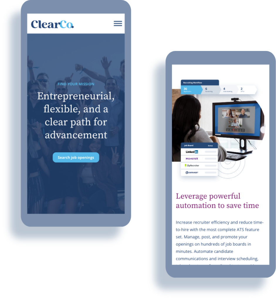 Clearco Website Mobile View Visual.