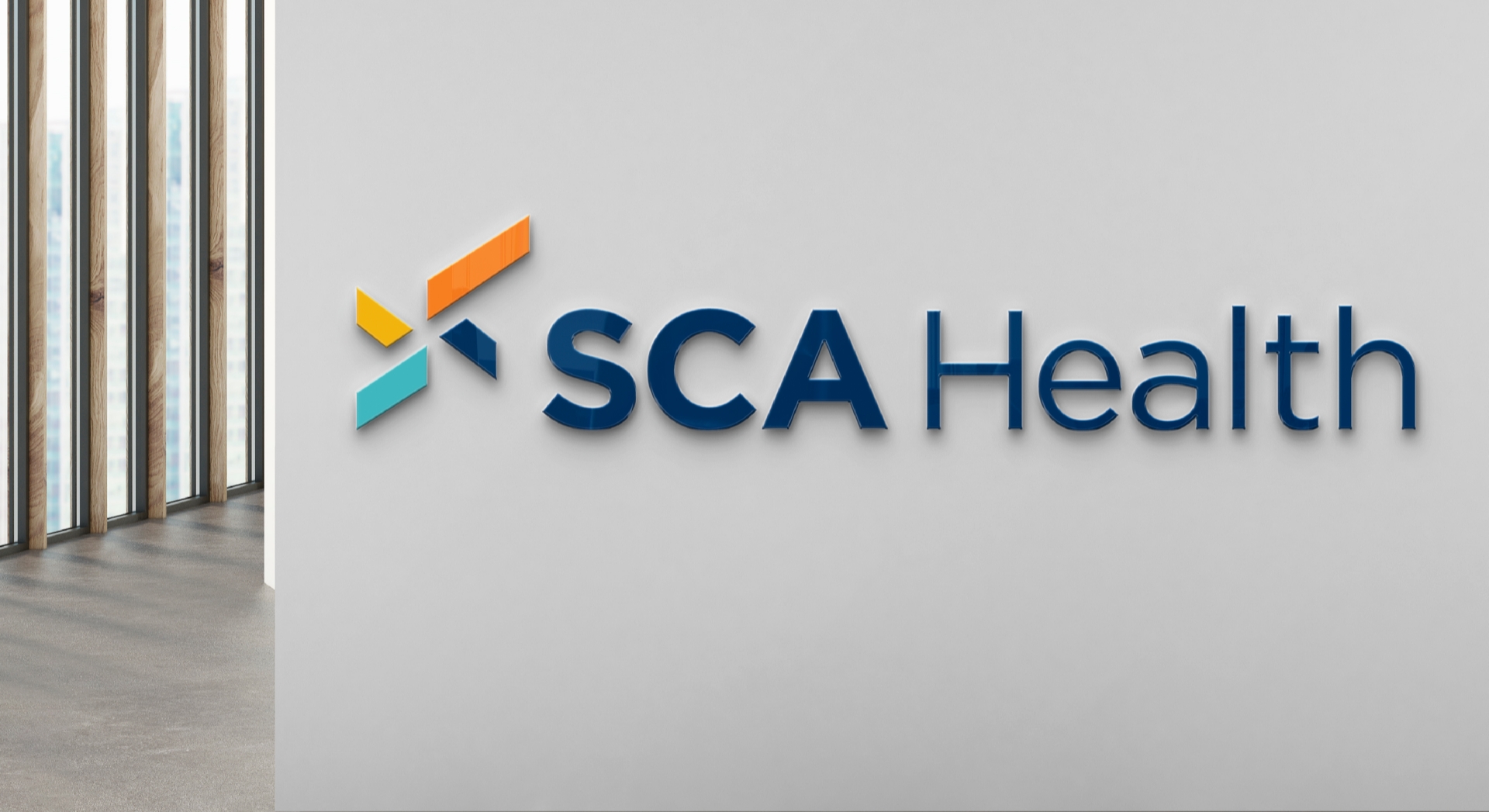 Hero Photo of SCA Health Logo in the Real World