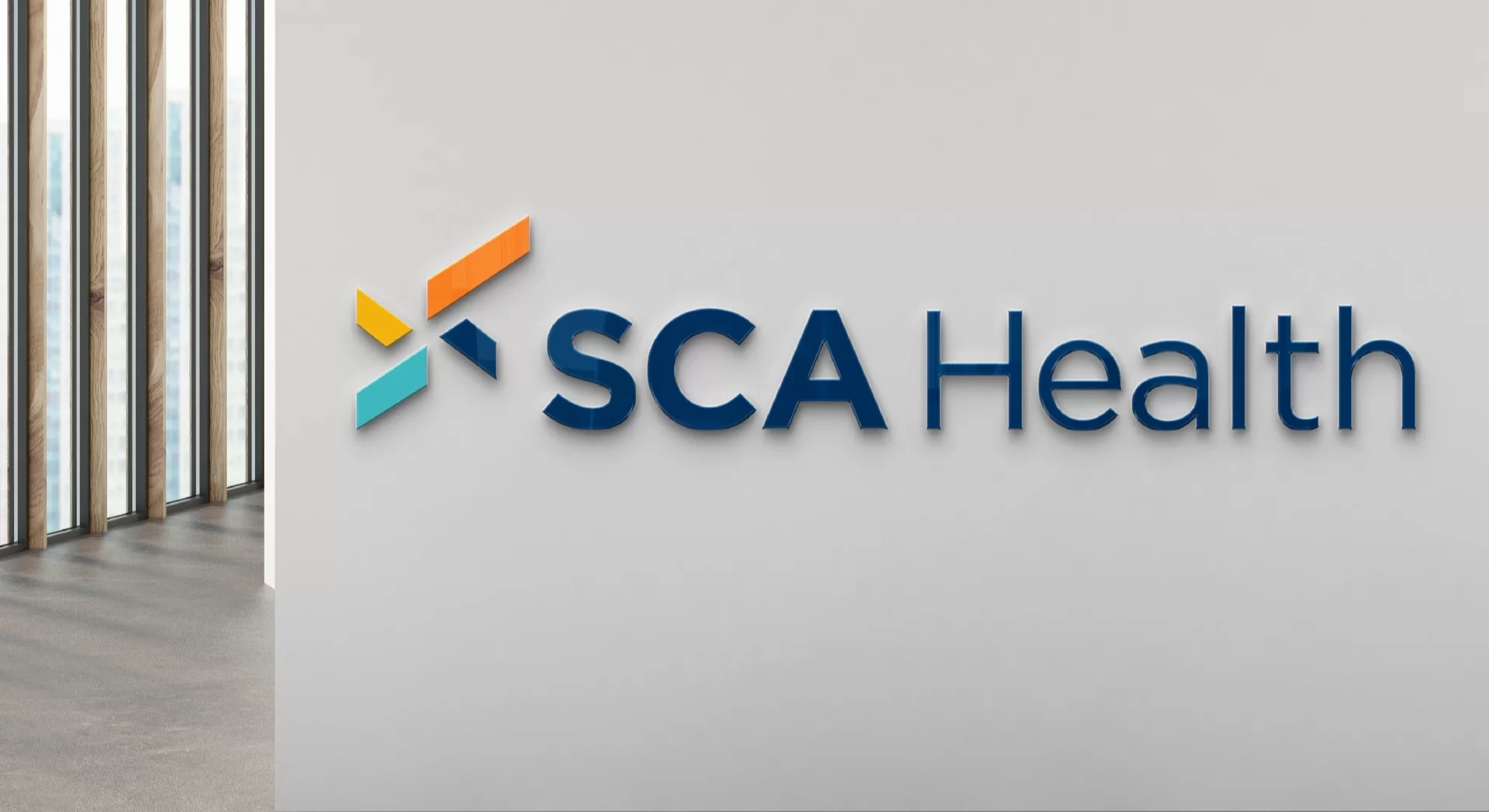 Hero Photo of SCA Health Logo in the Real World