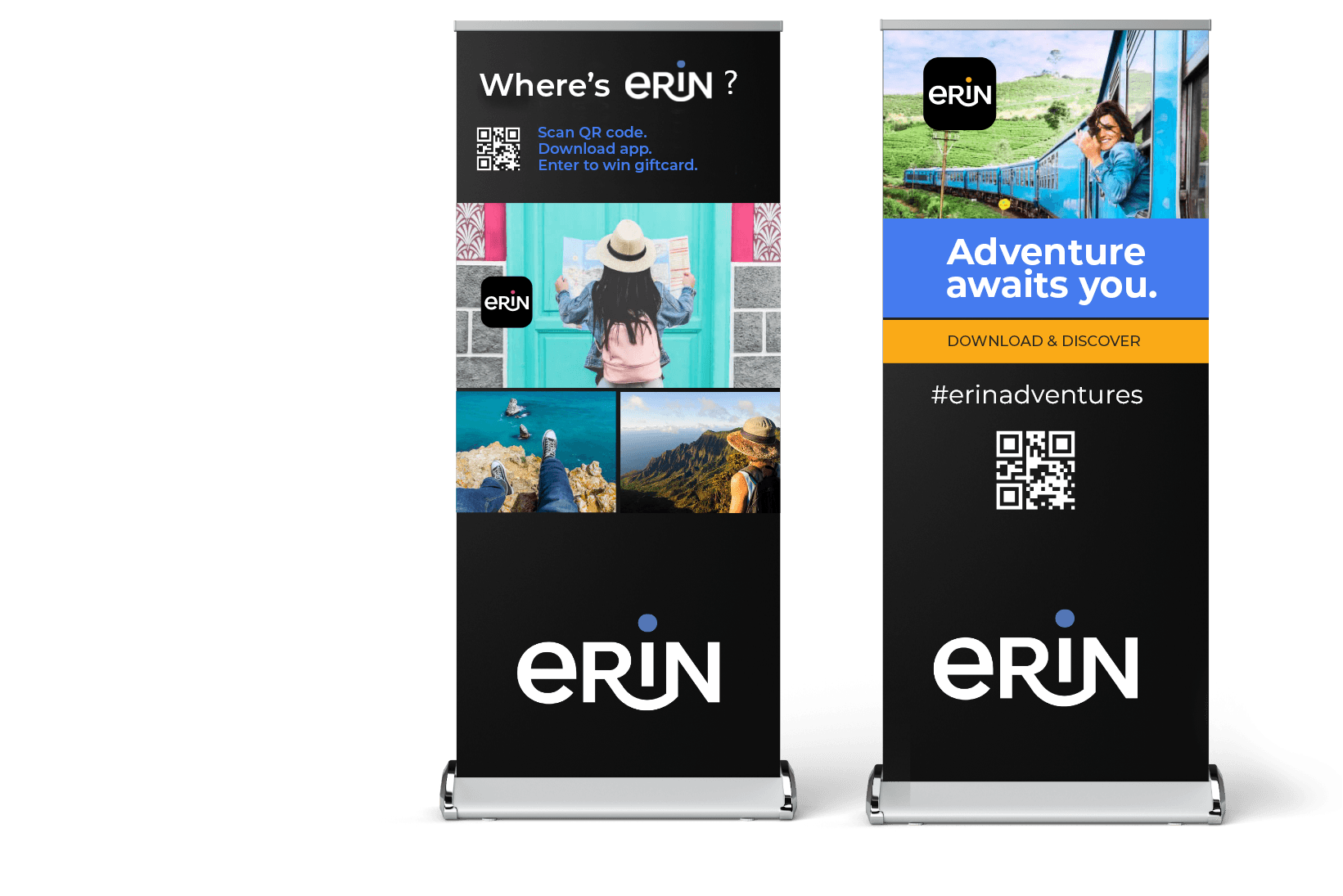 Two eRiN trade show banners